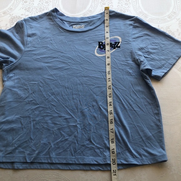 BRATZ Women’s Juniors Size M Blue Cropped Graphic T-Shirt Short Sleeves Top Tee - Picture 16 of 16